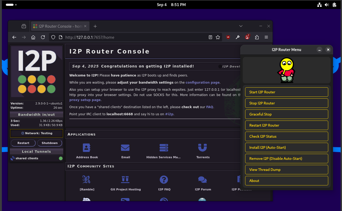 I2P Router Console